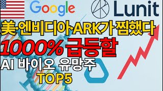 💉美·엔비디아·ARK가 찜한 1000% 급등할 AI 바이오 유망주 TOP5 [2편]  (SDGR, RXRX 포함)