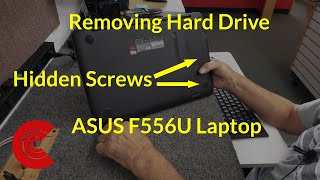 How To Remove Hard Drive ASUS F556U Laptop to Replace With SSD
