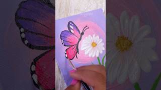 Easy canvas painting #painting #art #diy #shorts