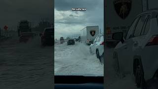 Flooded Florida Turnpike #uber #lyft