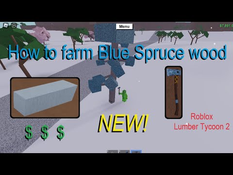 How to farm Blue Spruce wood in Roblox Lumber Tycoon 2