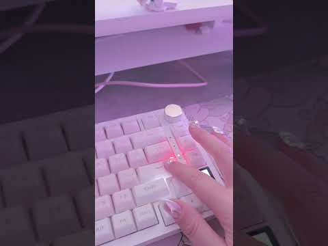 ajazz ak820 pro #ajazzak820pro #ajazzkeyboard #cutecore #kawaiiaesthetic #GamerGirl #pinkpcsetup