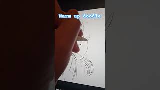 5 minute warm up #artshorts #myart #digitalart #digitalsketch #doodleart