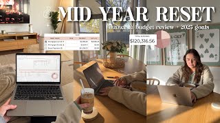 MID YEAR RESET 💰✍🏼 finance & budget review, yearly goal check in + setting new goals
