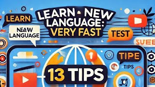 Learn a New Language Fast: 13 Tips!    #LanguageLearning#LearnLanguages#LanguageGoals