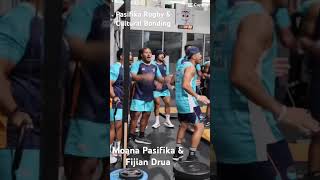 Rugby & Cultural Bonding Between Moana Pasifika & Fijian Drua #shorts #rugby #pacificislandculture