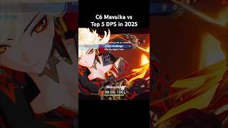 C6 Mavuika vs Top DPS in 2025 #mavuika #genshinimpact #mualani #neuvillette #arlecchino #chasca