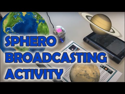 Sphero robot LIGHT sensor and BROADCASTING activity - The search for a new habitable planet