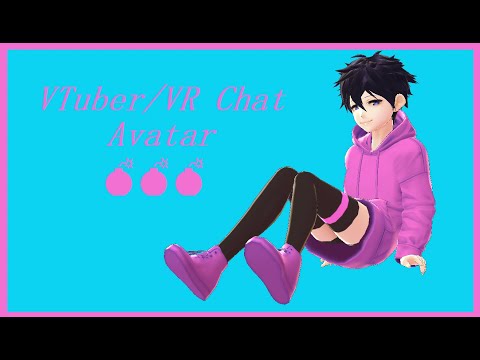 Anime VTuber/ VR Chat Avatar With Thigh Highs (Androgynous)