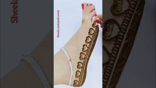 hart foot 👣 mehandi design| latest easy mehndi design| #shortvideo #viralshorts #art #mehandi