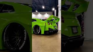 neon green modified GTR R35 🔥🔥💥#shorts #viral