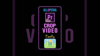 How to Crop Video in Premiere Pro Tutorial| Premiere Pro Basic Tutorial in Hindi #Shorts #short