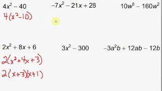Choosing a Factoring Method