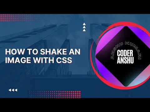 how to create a shaking image with css | Shake an image with css | coder anshu