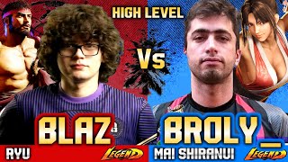 🔥 SF6 (BLAZ vs Broly_) - Ryu vs Mai Shiranui Brolynho ▰ Street Fighter 6 Gameplay High Level