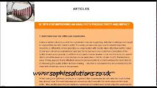 Data Analysis Training course, courses | www.sophicsolutions.co.uk