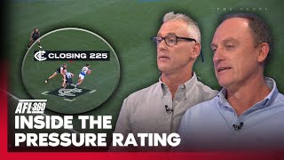 What goes into the pressure rating system? 🤔 Horse & Simmo reveal what shapes the stats | AFL 360