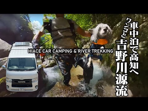 【高知車中泊 / わんことお出かけ吉野川源流】