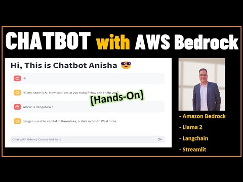 Build a CHATBOT with AWS Amazon Bedrock- Llama 2, Langchain and Streamlit [HANDS-ON]