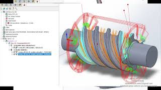 SolidCAM 4 eksen pro eğitim seti...(Simultane) #solidcam #egitim #4x #pro #simultane #4eksen #cnc