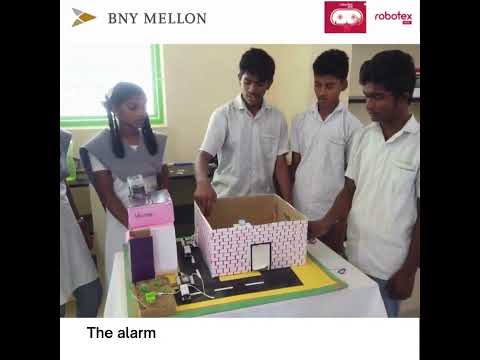 Student Project - Laser Security Robotic System #RobotexIndia