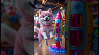 Dog s Space Dream! Buys a GIANT Rocket, Flies Out of This World with Owner! 🚀🌎#cute #dog #dogslovers