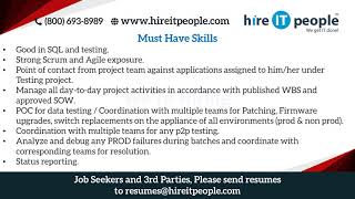 Agile Testing Jobs | Agile Testing - ALL Jobs | Irvine, CA | Job ID: 33898 |