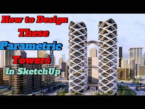 How to Design Parametric Towers in SketchUp|Step-by-Step Tutorial#sketchup #sketchup3d #architecture