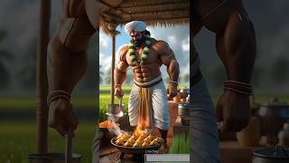 The farmer made samosas in the rainy season #ai #aishort #shorts #farmer #trendingai