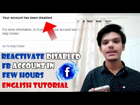 Disabled Facebook Account Recovery || How to Activate your Facebook Disabled Account || English