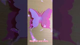DIY butterfly paper 🦋 #artandcraft #papercraft #howtomake