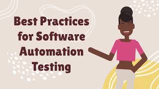 What are the best practices for Software Automation Testing? SDET Automation Testing Interview