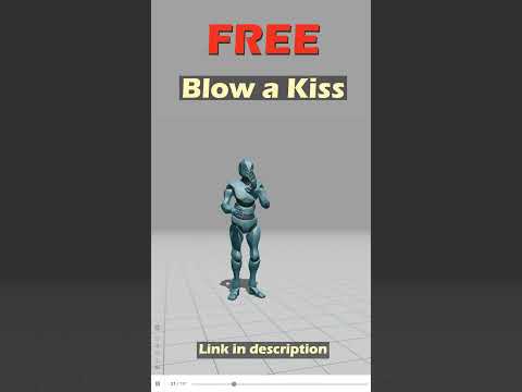 Blow a Kiss. Free Mixamo animation for Daz Studio's Genesis 9. #dazstudio #mixamo