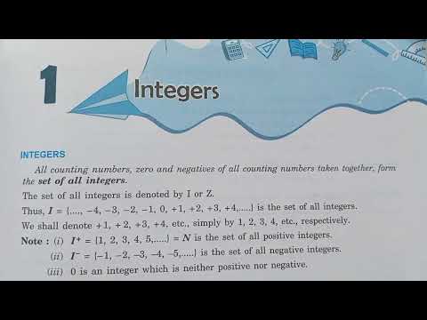 Class 7th Mathematics chapter1 - Integers ICSE #class7maths #class7th #class7  #icsemaths7 #integers