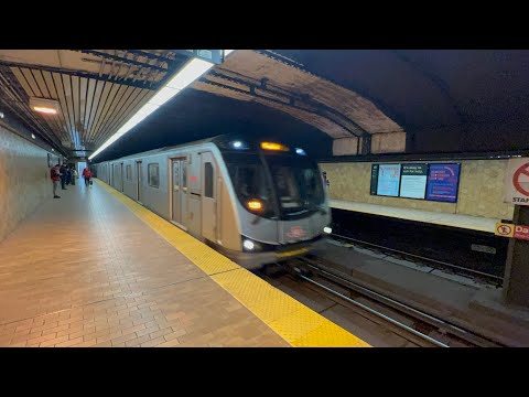 Line 1 train at Spadina Station