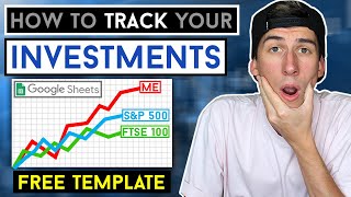 How To Track Your Stock Market INVESTMENTS!!! FREE Google Sheets Template (Comparing To Index's)