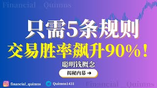 聪明钱概念（SMC）: 只要遵循这5条规则，你的胜率就能提高到90%！