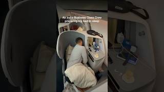 Air India Business Class Lie-Flat Bed Setup on Boeing 787 | Lounge Guru