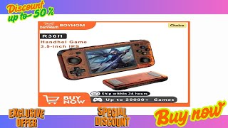 Buy BOYHOM New R36H Handheld Game Console 3.5-inch IPS Screen Linux RK3326 Retro Video Games Player