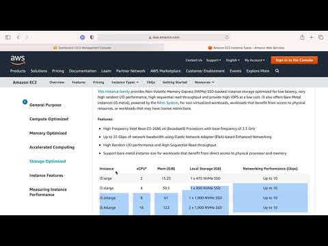 EC2 Instance Types