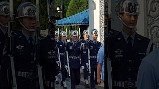 禮兵出發 #空軍儀隊 支援 #總統府 #降旗典禮 2025.06.27