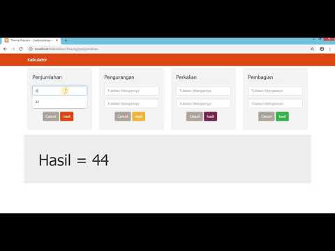 Kalkullator Sederhana Menggunakan CodeIgniter
