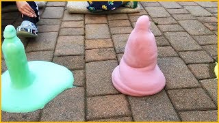 Elephant Toothpaste Experiment and learning colors video for kids
