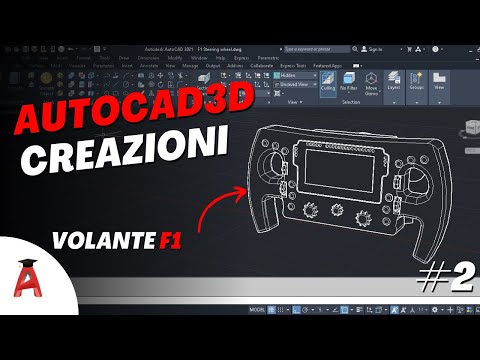COSTRUISCO UN VOLANTE F1 pt2  , Build a f1 steeringwheel  #autocad #steeringwheel