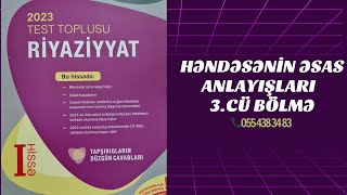 Qonşu və qarşılıqlı bucaqlar | həndəsənin əsas anlayışları | 2023 dim test toplusu