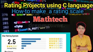 Rating projects using C Language//C projects#cprojects#mathtech