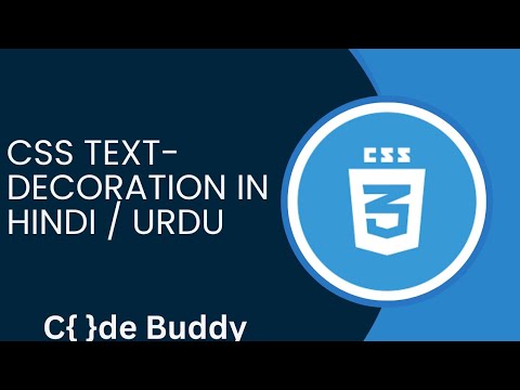 CSS Text-Decoration Tutorial in Hindi / Urdu