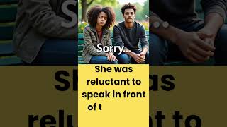 Reluctant Meaning with Example | Daily English Word #shorts
