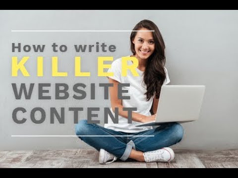 How to write Killer website content.
