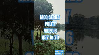 V6. POLITY 57 to 70 Gk/GS MCQ Series for SCC, ADRE ,NTPC and other Exams #adregrade3#ssccgl#shorts